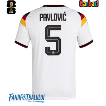 Germania Aleksandar Pavlovic #5 Tricou Fotbal Replică Mondial 2026 Barbati Acasa